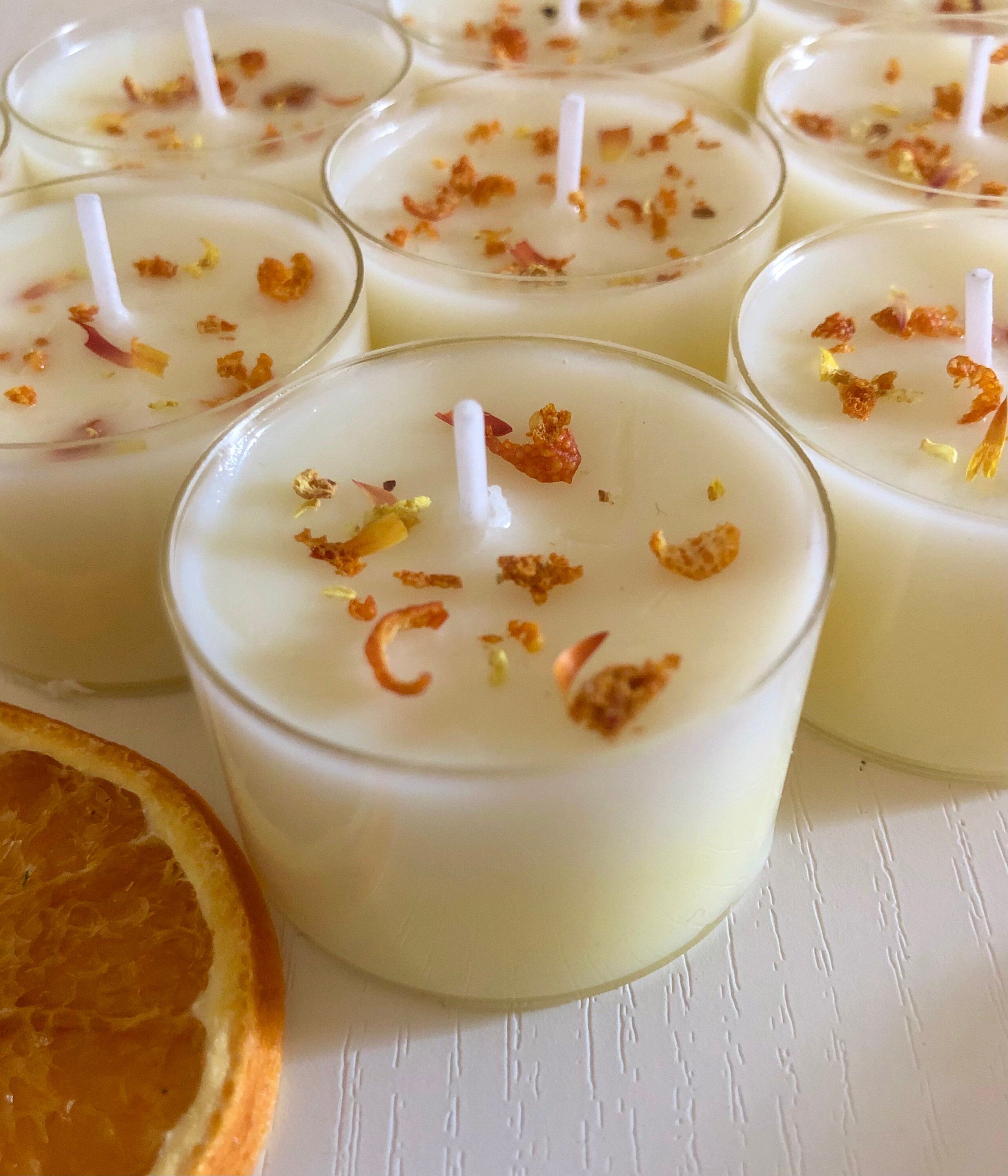 Summer Solstice Tealights | Vanilla & Orange