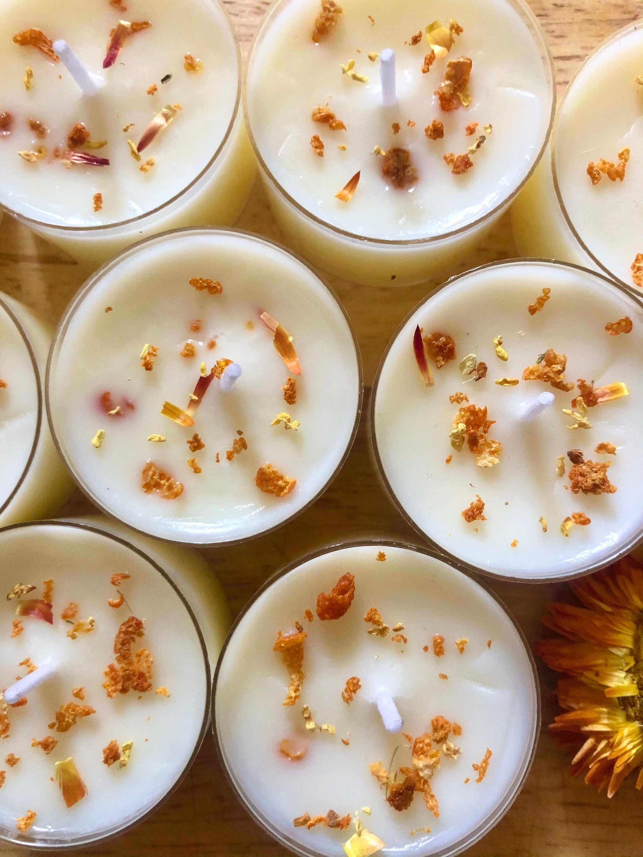 Summer Solstice Tealights | Vanilla & Orange