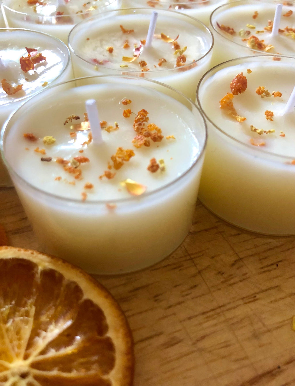 Summer Solstice Tealights | Vanilla & Orange