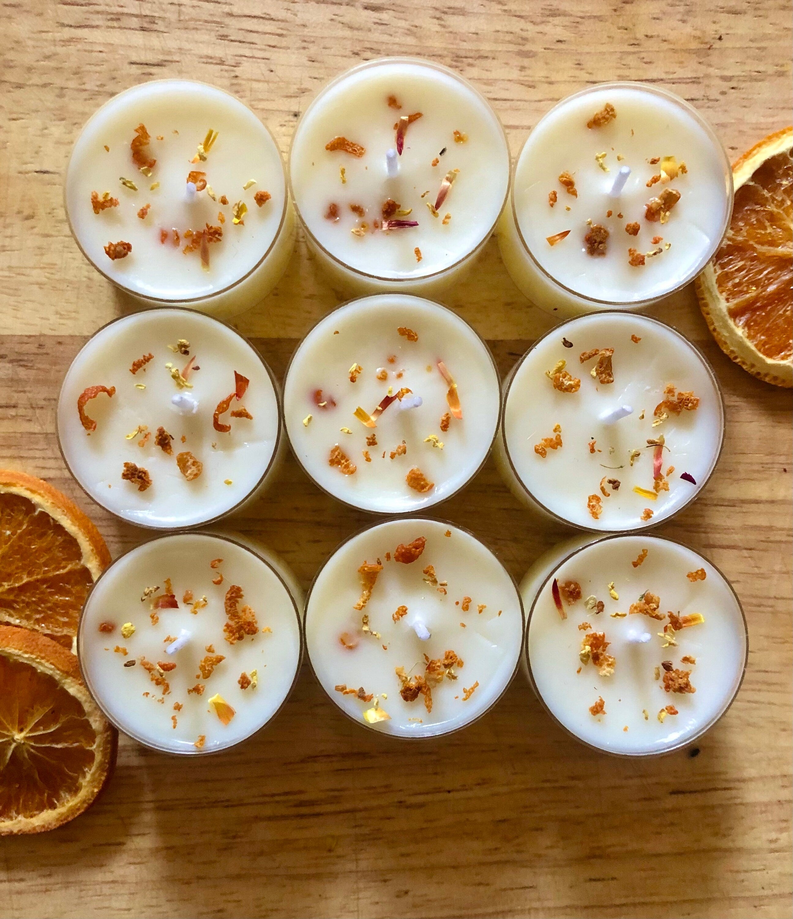 Summer Solstice Tealights | Vanilla & Orange