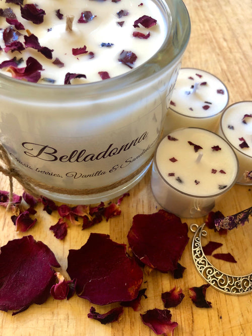 Belladonna & 3 Tealights | Cassis berries, Vanilla & Sandalwood
