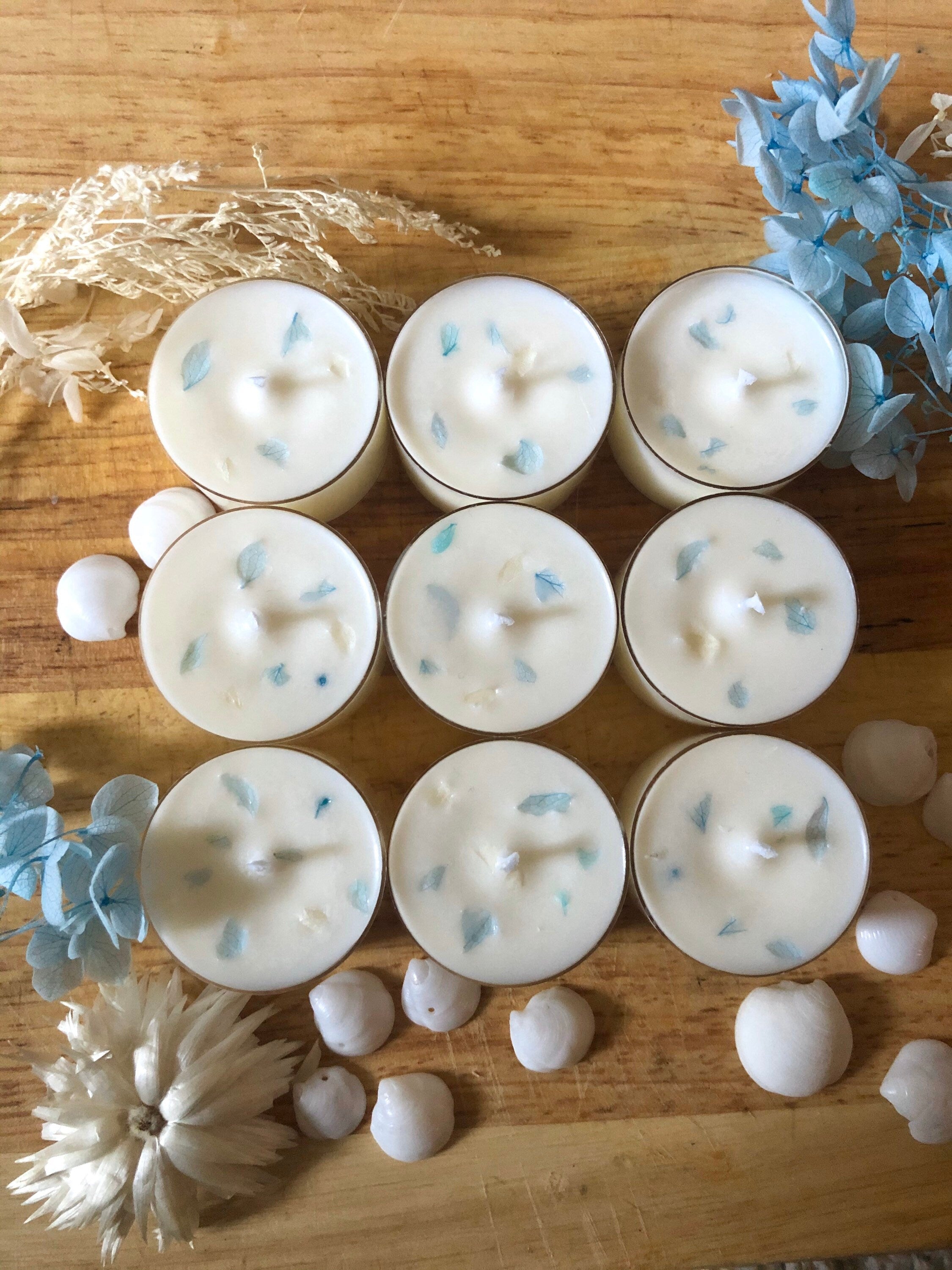 Ocean Tides Tealights | Sea salt, Driftwood & Cyclamen