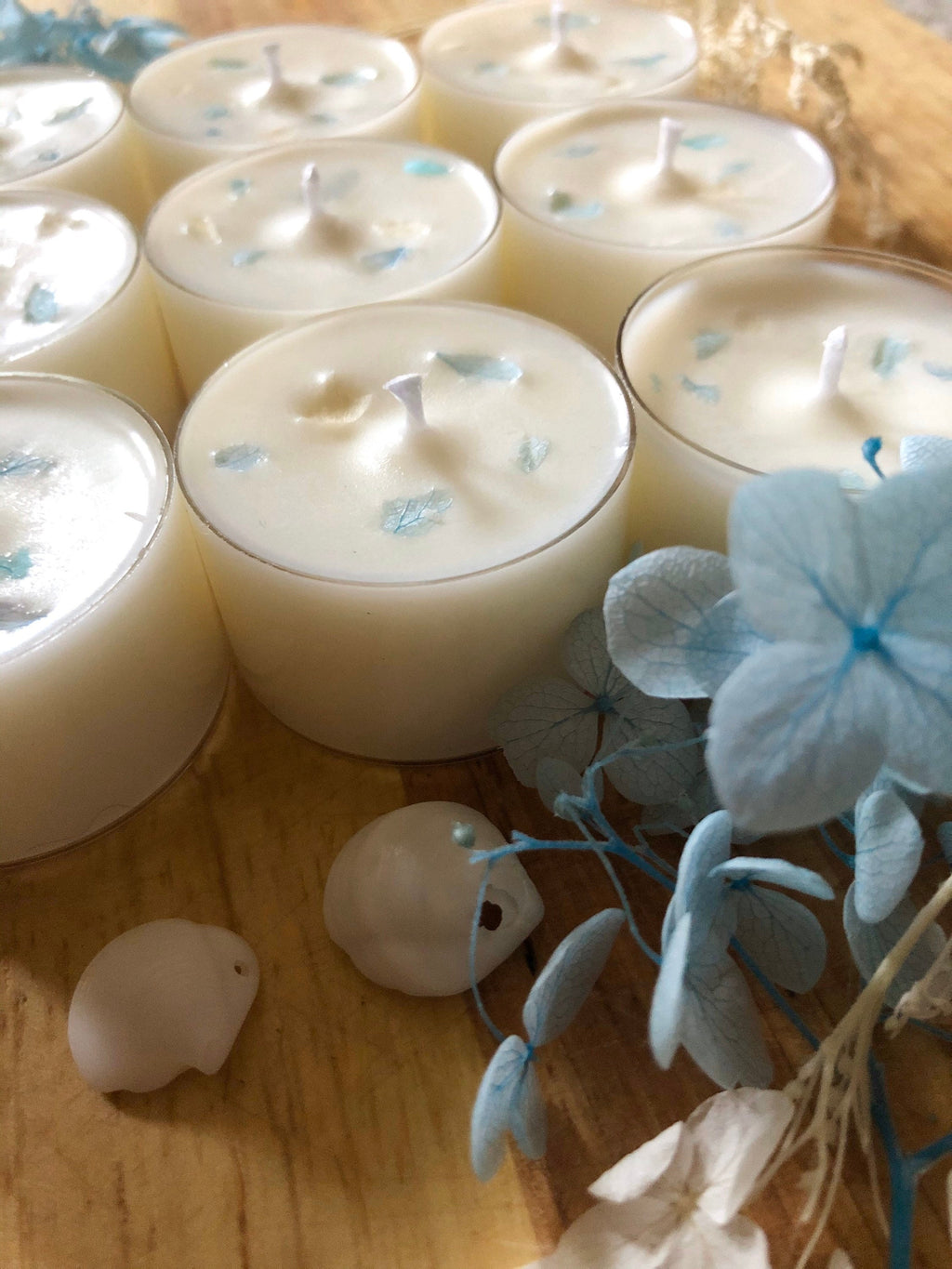 Ocean Tides Tealights | Sea salt, Driftwood & Cyclamen