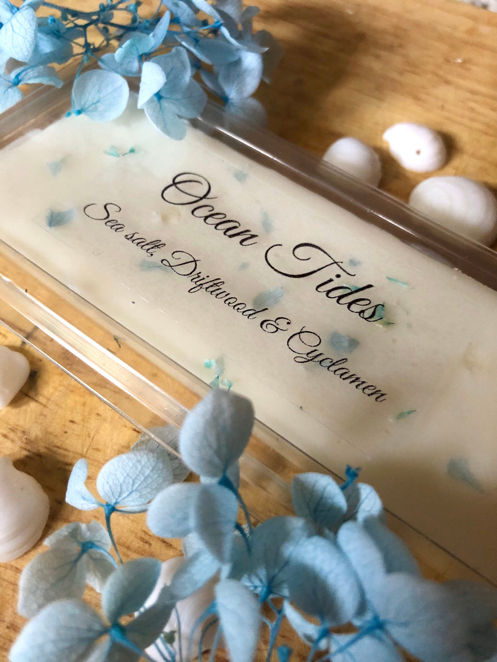 Botanical Wax Melts | Ocean Tides | Sea salt, Driftwood & Cyclamen