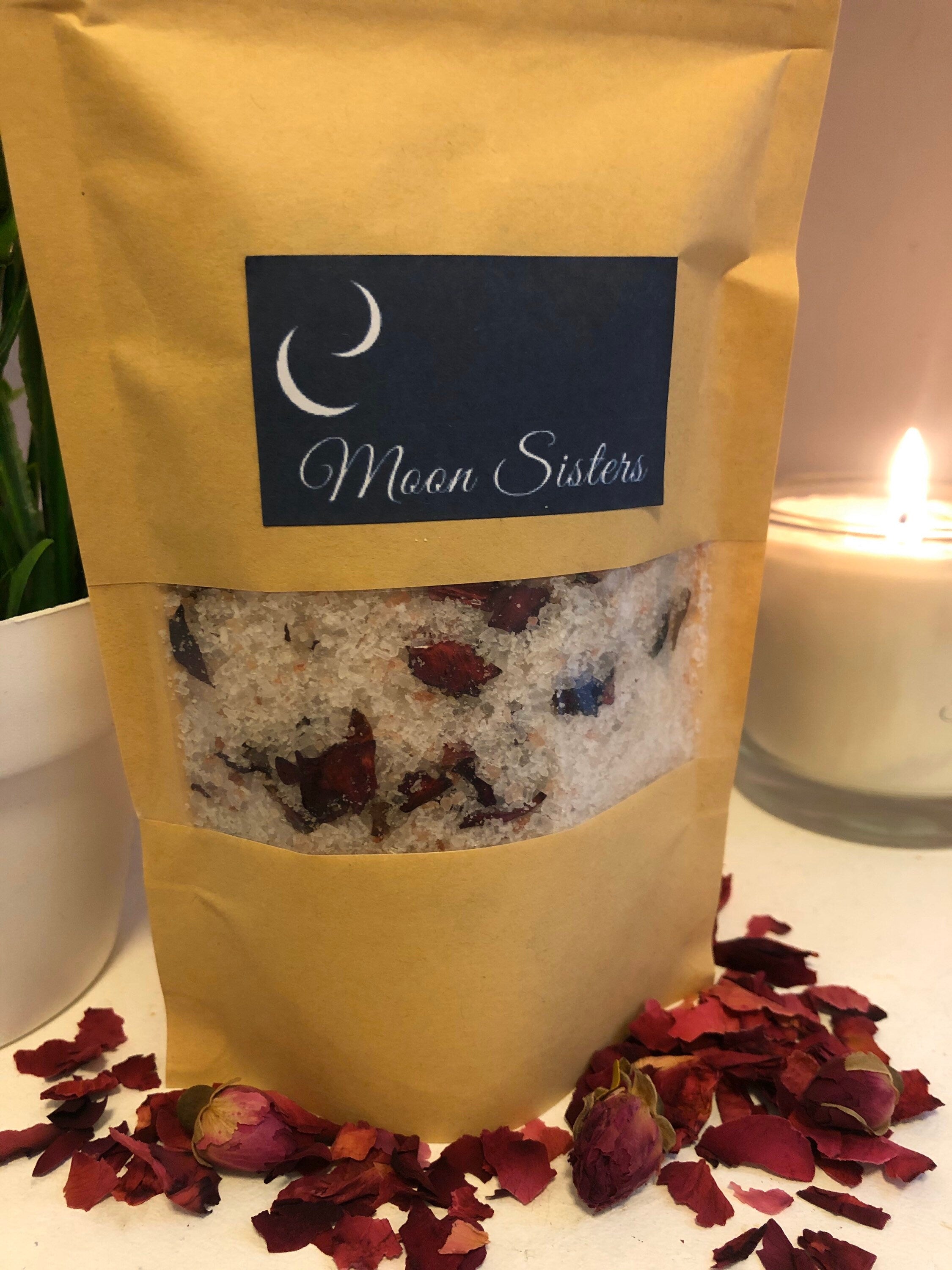 Natural Bath Salts | Rose, Jasmine & Vanilla | Enchanted Rose