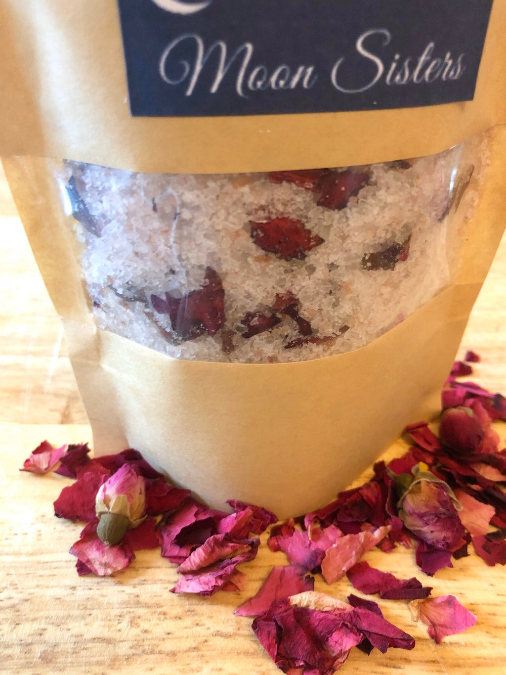 Natural Bath Salts | Rose, Jasmine & Vanilla | Enchanted Rose